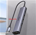 Bộ Hub chia USB 3.0 ra 3 cổng USB 3.0 + Lan Gigabit 1000Mbps Ugreen 20915 cao cấ