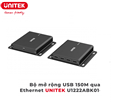 Bộ mở rộng USB 150M qua mạng Lan với Hub 4 cổng UNITEK U1222ABK01-EU cao cấp