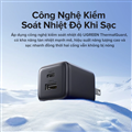 Bộ sạc nhanh GaN 20W UGREEN X514 55533 cổng USB-C+USB-A PD 3.0 QC 3.0 cho iPhone