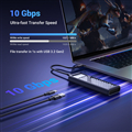 Box ổ cứng SSD M.2 NVMe USB Type-C 3.2 GEN2 tốc độ 10Gbps Ugreen 15511 cao cấp (