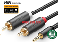 Cáp âm thanh audio 3.5mm sang 2 RCA (hoa sen) 15M Ugreen 60834 cao cấp