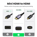 Cáp chuyển đổi Mini Hdmi sang Hdmi Cho Camera / TV / PC Ugreen 4K@60Hz Ugreen 90