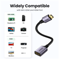 Cáp chuyển đổi Mini Hdmi sang Hdmi Cho Camera / TV / PC Ugreen 4K@60Hz Ugreen 90