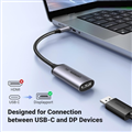 Cáp chuyển đổi USB Type-C to DP hỗ trợ 8K@60Hz chính hãng Ugreen 15575 bọc nhôm 