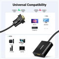 Cáp chuyển đổi VGA sang HDMI+Audio 1080P@60Hz Ugreen 50945 cao cấp