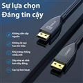 Cáp Displayport 1.4 dài 10m sợi quang hợp kim kẽm hỗ trợ 8K@60Hz chính hãng Ugre