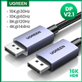 Cáp Displayport to Displayport 2.1 dài 1M 16K@60Hz 8K@120Hz 4K@240Hz HDR Ugreen 