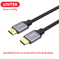 Cáp HDMI 2.1 dài 2M UNITEK C138W tốc độ cao 8K (Hỗ trợ PS5 4K @120Hz) hàng chính