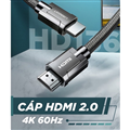 Cáp HDMI 2.1 dài 3M độ phân giải 8K@60Hz Ugreen 80602 cao cấp