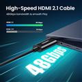 Cáp HDMI 2.1 sợi quang 40m hỗ trợ 8K/60Hz, 4K/120Hz chính hãng Ugreen 50400 hàng