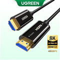 Cáp HDMI 2.1 sợi quang 40m hỗ trợ 8K/60Hz, 4K/120Hz chính hãng Ugreen 50400 hàng