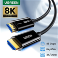 Cáp HDMI 2.1 sợi quang dài 10m hỗ trợ 8K/60Hz, 4K/120Hz Ugreen 80406 cao cấp