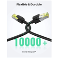 Cáp mạng 1M Cat 7 băng thông 10Gbps 600MHZ Ugreen 80421 cao cấp