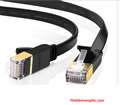 Cáp mạng đầu đúc UGREEN dẹt Cat7 U/FTP dài 20M (Black) 11267 cao cấp