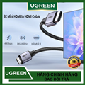 Cáp Mini HDMI sang HDMI 8K@60Hz dài 1M Hỗ trợ Dynamic HDR, eARC Ugreen 15514 cao