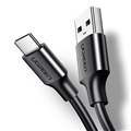 Cáp sạc, dữ diệu USB-A 2.0 sang USB-C dài 0.25m Ugreen US 287 60114 (Black) cao 