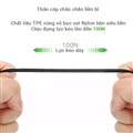 Cáp sạc micro USB 2.0 dài 2m bọc dù sạc 2.4a QC3.0 Ugreen 60148 sạc nhanh cao cấ