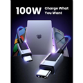 Cáp sạc nhanh, dữ liệu 100W 5A USB Type-C sang Type-C dài 1M Ugreen 45063 cao cấ