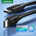 Cáp sạc nhanh UGREEN 4.0/3.0 5A 100W USB C dài 1,5M US300 80372 Black