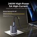 Cáp sạc nhanh UGREEN 65383- L706 Gen4 USB C sang USB C PD 240W 80 Gbps Max 5A Cu