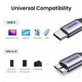 Cáp sạc nhanh và dữ liệu USB C Sang Micro B 3.0 5Gbps 3A dài 2M Ugreen cao cấp