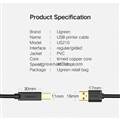 Cáp USB 3.0 AM to BM dài 1M máy in Ugreen 30753 cao cấp