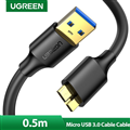 Cáp USB 3.0 sang Micro USB 3.0 dài 0.5m (Black) 10840 cao cấp