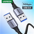 Cáp USB 3.0 Type-A hai đầu dương dài 0.5M chính hãng Ugreen 80789 cao cấp