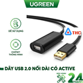 Cáp USB 5M Ugreen có chíp khuếch đại 10319 cao cấp