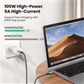 Cáp USB - C 3.1 GEN2 dài 1M tốc độ 10Gbps hỗ trợ 4K@60Hz, PD 100W Ugreen 80150 c