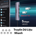 Cáp USB Type C ra HDMI, USB 3.0, đọc thẻ SD/TF Ugreen 70410