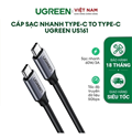 Cáp USB Type- C sang USB Type-C dài 1.5M chuẩn 3.1 gen1 hỗ trợ 4k@60Hz,1080@144H