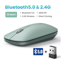 Chuột không dây Ugreen MU001 25159 (2.4Ghz + Bluetooth) - Xanh lá cao cấp