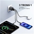 Củ sạc 30W Ugreen 55476 (2C-1A) cho Galaxy S25 S24 Ultra cao cấp