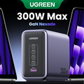 Củ sạc nhanh để bàn Nexode GaN 300W 5 cổng USB-C x4, Type-A x1 Ugreen 90872/CD33
