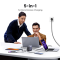 Củ Sạc nhanh để bàn Nexode GaN 300W 5 cổng USB Type-C x4, Type-A x1 Ugreen 90903