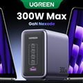 Củ Sạc nhanh để bàn Nexode GaN 300W 5 cổng USB Type-C x4, Type-A x1 Ugreen 90903