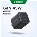 Củ sạc nhanh GaN 45W 2 USB-C x2, 1 USB-A hỗ trợ QC4+, PD3.0 Ugreen X527 65155B c