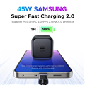 Củ sạc nhanh GaN 45W Type-C Hỗ trợ QC4+, PD3.0 Ugreen 65050B cao cấp