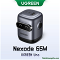 Củ sạc nhanh Robot 65W 2C 1A Ugreen 45001 (US Plug) cao cấp