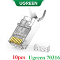 Đầu, bấm Hạt mạng CAT6A/ CAT7 Ugreen 70316 túi 10 Hạt cao cấp