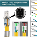 Đầu bấm Hạt mạng Cat7 không dùng tools nhấn