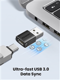 Đầu chuyển USB Type A sang USB Type C 3.1 Ugreen 45275 US701, tốc độ 10Gbps, sạc