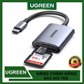 Đầu đọc thẻ SD/TF chuẩn USB Type-C Ugreen 80888 vỏ nhôm cao cấp