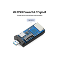 Đầu đọc thẻ USB 3.0 hỗ trợ SD/TF/CF/MS chính hãng Ugreen 50541 cao cấp