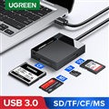 Đầu đọc thẻ USB 3.0 hỗ trợ SD/TF/MS/CF Ugreen 30231 cao cấp