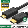 Dây cáp Displayport 1.2 sang HDMI dài 2m hỗ trợ 4K*2K Ugreen 10202 cao cấp