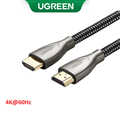 Dây, cáp HDMI 2.0 Carbon 1m chuẩn 4K@60MHz Ugreen 50106 mạ vàng cao cấp