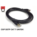 Dây cáp mạng CAT7 dài 5M UNITEK SSTP C1812EBK (Black) cao cấp