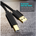 Dây, Cáp máy in USB 2m đầu mạ vàng chính hãng Ugreen 20847 cao cấp